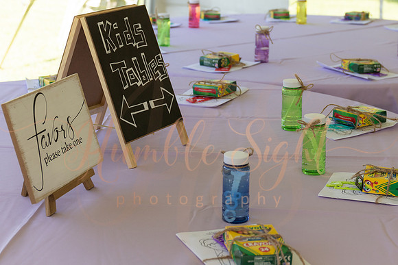 Outdoor tent reception in Glenburn Maine backyard