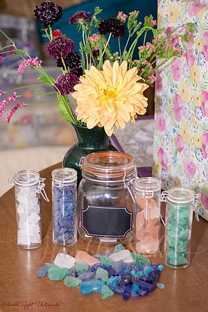 Blended family wedding ceremony in Maine