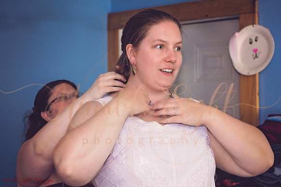 Sprague backyard wedding in Dexter Maine