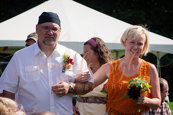 Sprague backyard wedding in Dexter Maine