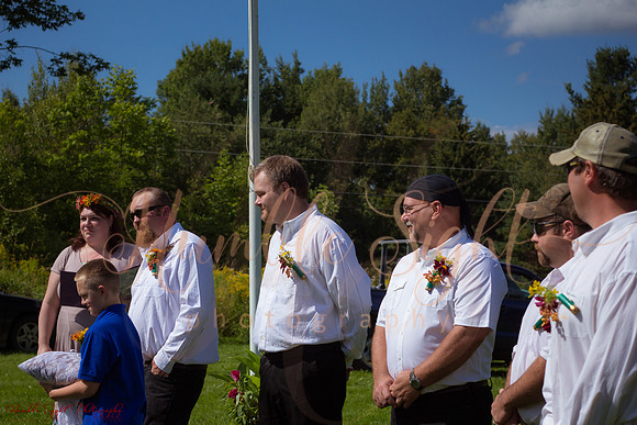 Bride and groom at private home wedding in Maine