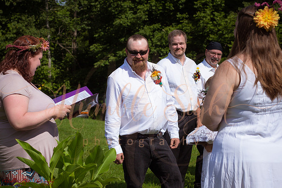 Central Maine private home wedding