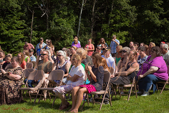 Sprague backyard wedding in Dexter Maine