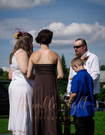 Small Maine wedding with close family and friends