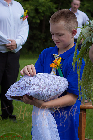 Sprague backyard wedding in Dexter Maine