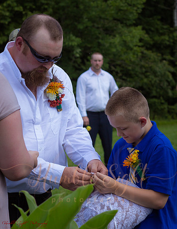 Family-focused wedding celebration in central Maine
