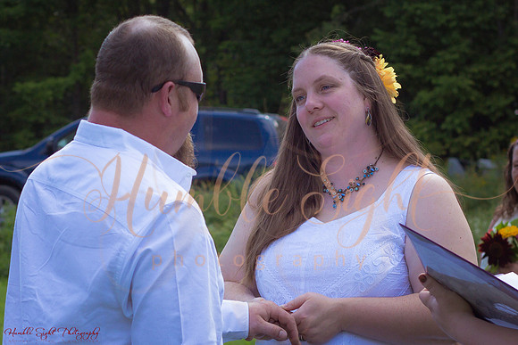 Central Maine private home wedding