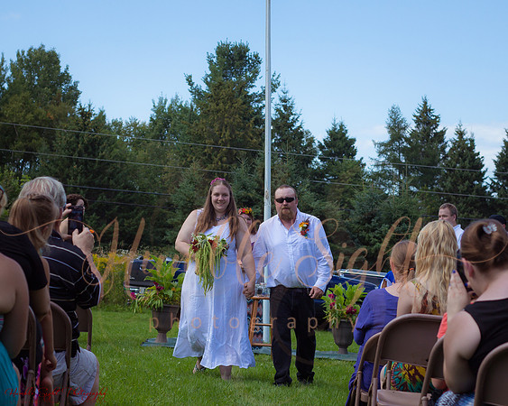 Central Maine private home wedding