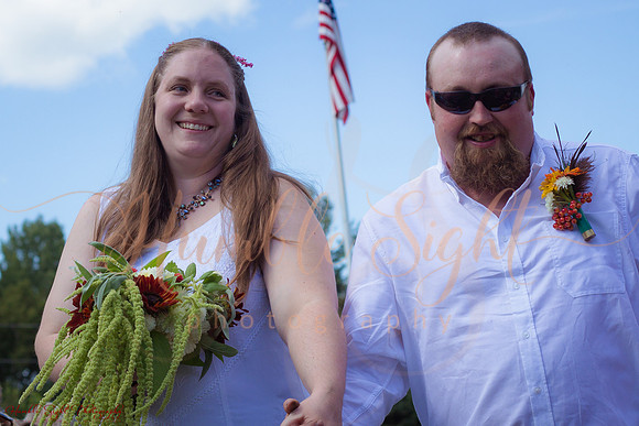 Central Maine private home wedding