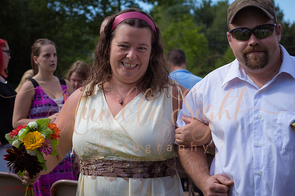 Central Maine private home wedding