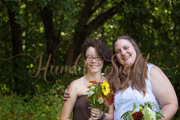 Sprague backyard wedding in Dexter Maine