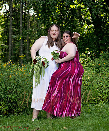 Sprague backyard wedding in Dexter Maine