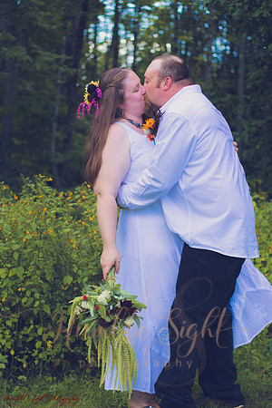 Sprague backyard wedding in Dexter Maine