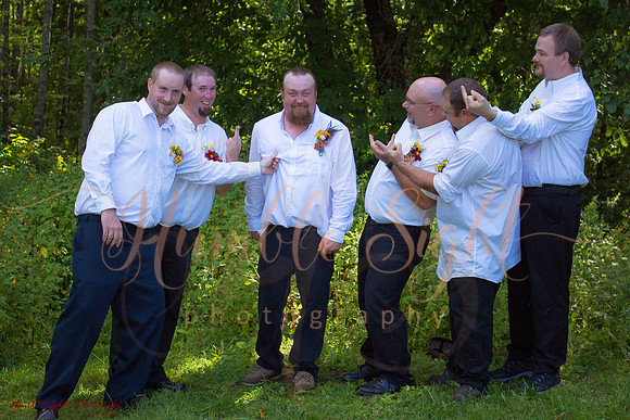 Sprague backyard wedding in Dexter Maine