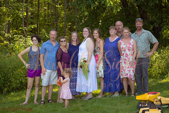 Central Maine private home wedding