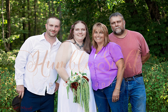 Sprague backyard wedding in Dexter Maine