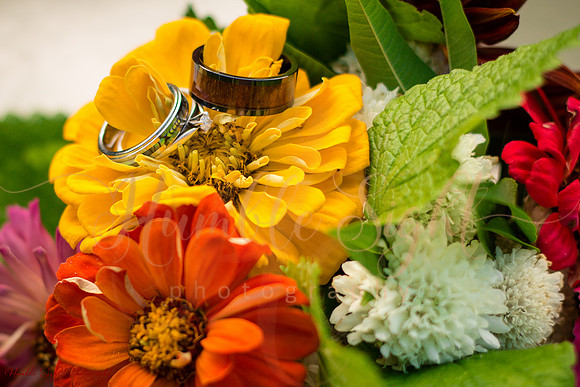 Blended family wedding ceremony in Maine