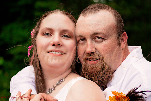 Blended family wedding ceremony in Maine