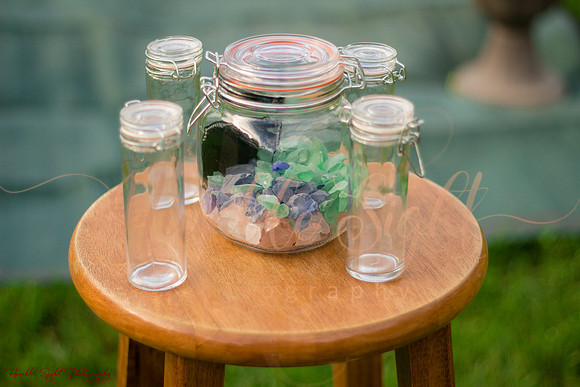Intimate backyard wedding ceremony in Dexter Maine