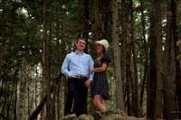 August engagement session in Holden Maine nature preserve
