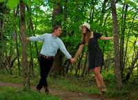 Bangor area engagement photographer at Fields Pond