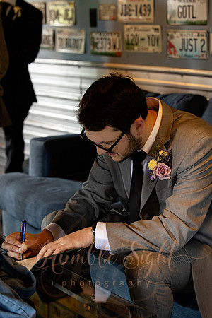 Bride and groom sunset portraits at Athens Maine wedding venue