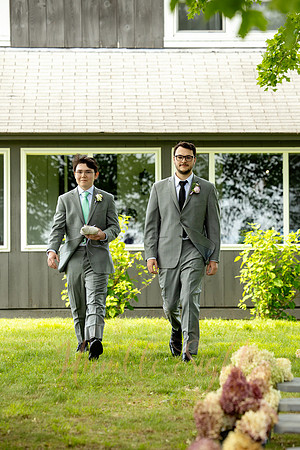 Outdoor lakefront ceremony at Grace on the Lake Maine