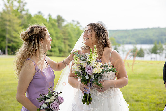 Wedding party celebrating at Athens Maine wedding venue