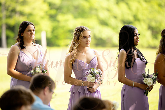 Wedding party celebrating at Athens Maine wedding venue