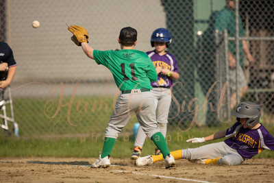 Maine sports photography Bucksport Little League stealing home against Holbrook Little League baseball