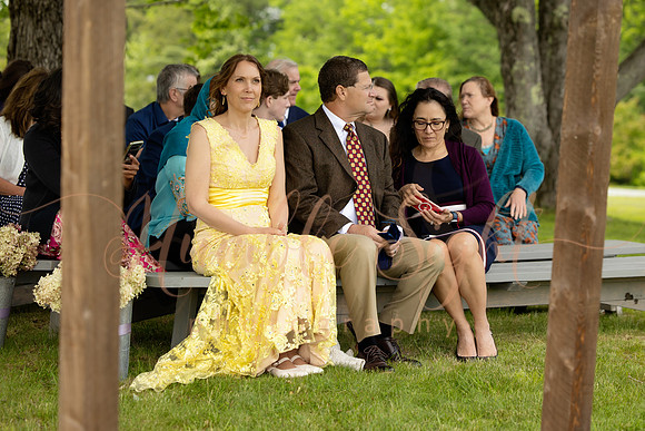 Bride and groom sunset portraits at Athens Maine wedding venue