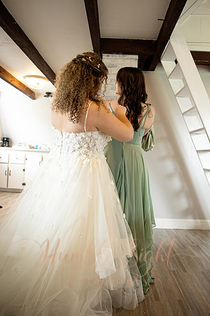 Wedding party celebrating at Athens Maine wedding venue