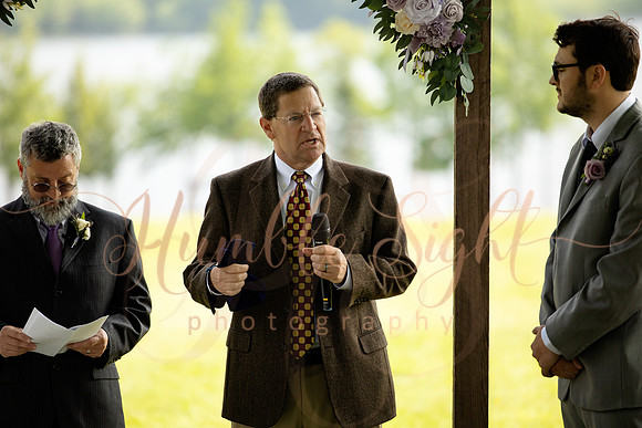 Outdoor lakefront ceremony at Grace on the Lake Maine