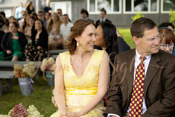 Bride and groom sunset portraits at Athens Maine wedding venue