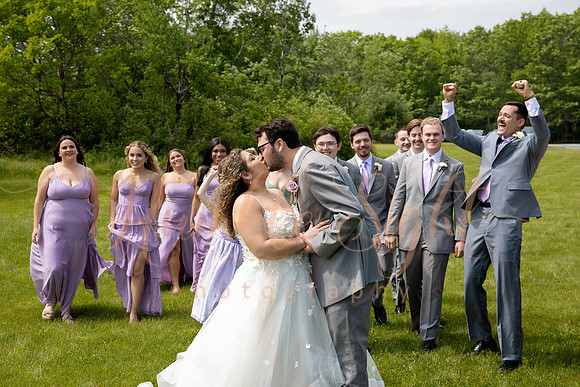Fun wedding reception at Grace on the Lake in Maine
