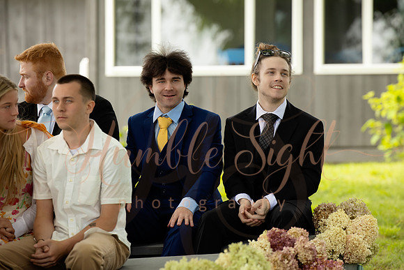 Central Maine waterfront wedding celebration