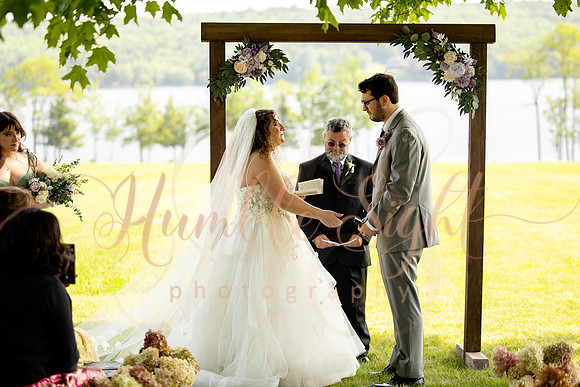 Central Maine waterfront wedding celebration