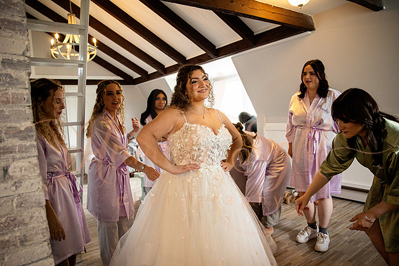 June Maine lake wedding ceremony in Athens