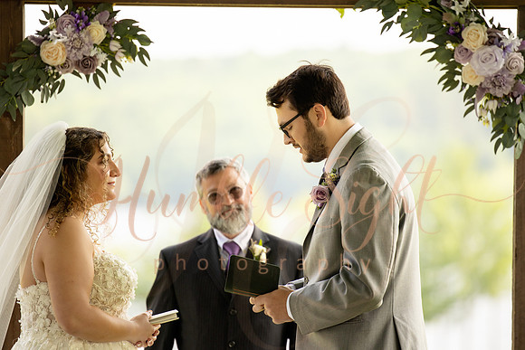 June Maine lake wedding ceremony in Athens