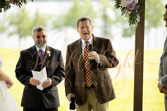 Outdoor lakefront ceremony at Grace on the Lake Maine