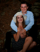 Sunset engagement session at Fields Pond Audubon Center Maine