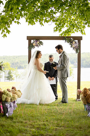 Full moon over Grace on the Lake wedding venue in Maine