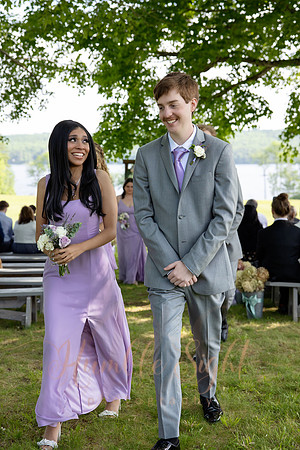 Outdoor lakefront ceremony at Grace on the Lake Maine