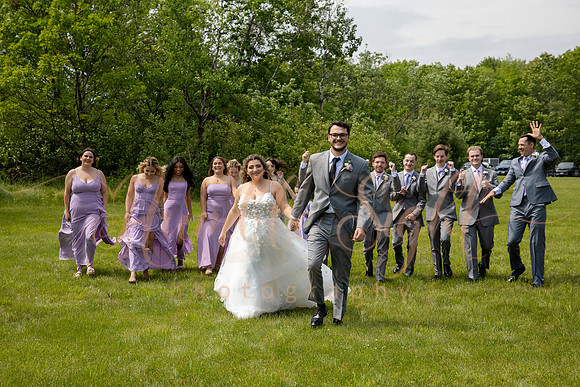 Bride and groom sunset portraits at Athens Maine wedding venue