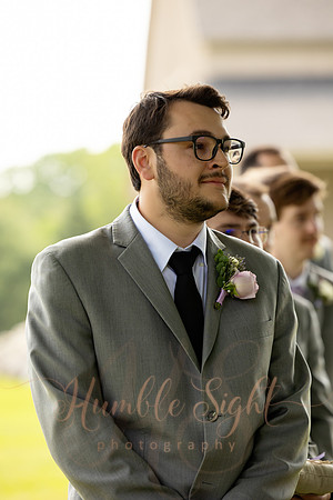 June Maine lake wedding ceremony in Athens