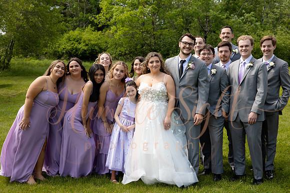 June Maine lake wedding ceremony in Athens