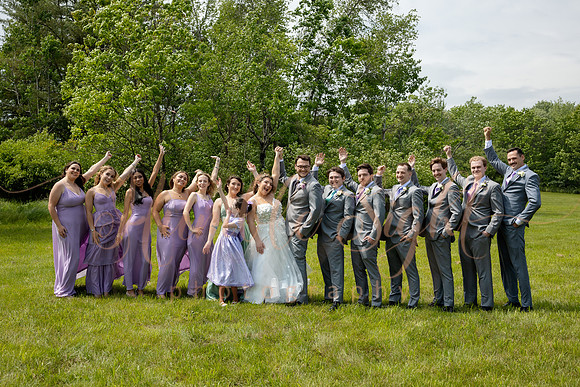 June Maine lake wedding ceremony in Athens