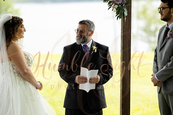 June Maine lake wedding ceremony in Athens