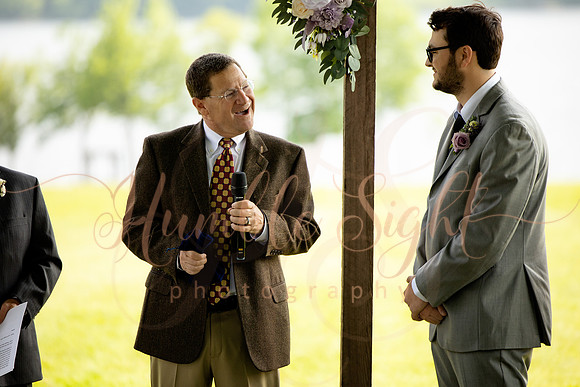 June Maine lake wedding ceremony in Athens