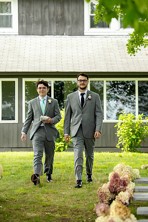 Wedding party celebrating at Athens Maine wedding venue